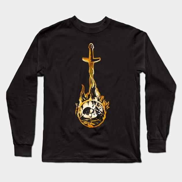 The Bonfire Long Sleeve T-Shirt by Gryphic